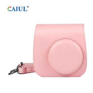 Nouveau Design clair violet/rose/jaune souple PU étui pour appareil photo instantané avec sangle pour Fujifilm <span class=keywords><strong>Instax</strong></span> <span class=keywords><strong>Mini</strong></span> <span class=keywords><strong>9</strong></span> - Product Image 3