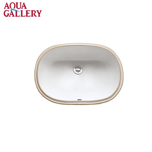 Évier en céramique émaillée blanche, <span class=keywords><strong>lavabo</strong></span> rond <span class=keywords><strong>de</strong></span> <span class=keywords><strong>salle</strong></span> <span class=keywords><strong>de</strong></span> <span class=keywords><strong>bain</strong></span> monté <span class=keywords><strong>sous</strong></span> le <span class=keywords><strong>comptoir</strong></span> - Product Image 6