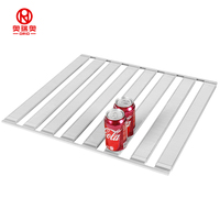 Étagère à roulettes pour boissons, organiseur de boissons pour réfrigérateur, distributeur de canettes de soda pour réfrigérateur, pousseur de boissons pour réfrigérateur
