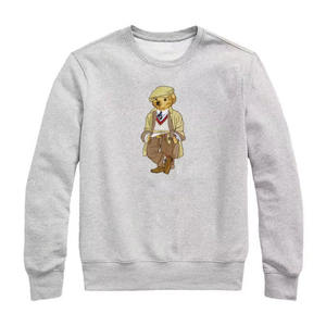 Sudadera Bordada 'X Bear' de Otoño Invierno para Hombre y Mujer, 100% Algodón, Hilo Dorado, Estilo Casual Holgado, para Parejas - Product Image 6