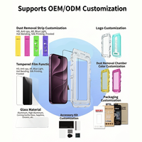 Protection d'écran OEM 9H 2.5D HD en verre trempé pour iPhone 18 Pro Max avec outil d'installation facile, anti-explosion