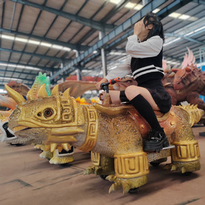 Modello di Dinosauro Cavalcabile per Bambini, Dinosauro Elettrico Montabile e Camminante per Parchi di Divertimento - Product Image 6