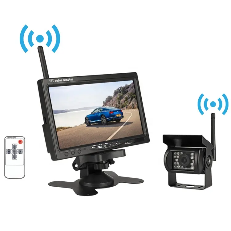 Vrachtwagen Voertuig Meerdere View Rear Auto Achteruitkijk Draadloze Digitale Parking Assistant Reverse Backup Camera System