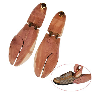 Sepenuhnya dapat disesuaikan tabung ganda sepatu kayu Cedar pohon kualitas Premium sepatu yang dapat disesuaikan berlangsung - Product Image 1