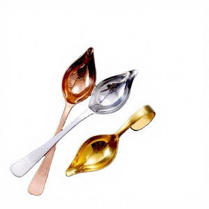 Cuillère à sauce et assaisonnement moderne en acier inoxydable 304, à long manche, à bec de canard, ustensile de cuisine, outil de décoration de gâteaux - Product Image 3
