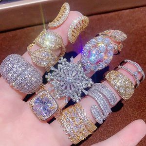 Bracelet de luxe en or 18 carats, micro-incrusté de diamants et zircons, style industriel, design exagéré, mode européenne et américaine - Product Image 6