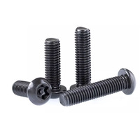 T25 T30 T40 304 acier inoxydable noir rond tête de bouton vis Torx boulon M5 M6 M8 vis de sécurité antivol