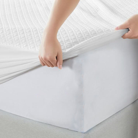 AOSEN Housse de matelas imperméable 300 fils/pouce² en bambou, couche d'air 3D, écologique, respirante, silencieuse, pour adultes et hôpitaux