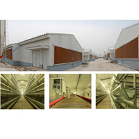 Faible coût préfabriqué préfabriqué volaille mouton vache ferme laitière chèvre maison étable grange grand bâtiment de stockage hangar structure entrepôt