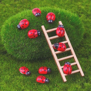 Figurines <span class=keywords><strong>de</strong></span> coccinelle <span class=keywords><strong>en</strong></span> <span class=keywords><strong>bois</strong></span>, découpées au Laser, embellissements auto-adhésives pour artisanat, Scrapbooking, décor artisanal d'anniversaire, <span class=keywords><strong>de</strong></span> noël - Product Image 4
