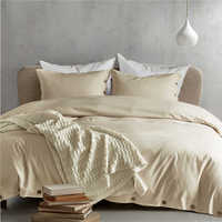 Parure de lit en chanvre antibactérienne absorbant la transpiration, idéale pour dormir nu, régulatrice de température, avec housse de couette et taie d'oreiller pour la maison