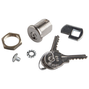Serrure de boîte aux lettres avant de 8 mm de longueur avec clés et quincaillerie pour un accès sécurisé à la boîte aux lettres - Product Image 1