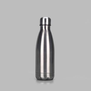 Stainless Steel Vacuum Insulated Water Bottles Bullet Shape Minimalist Design Travel Use Double Wall Thermal <b>Flask</b> White - Product Image 2