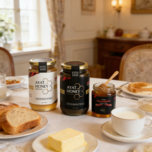 Miel blanc pur Ayat Premium 100% biologique, édulcorant naturel pour le thé, le café, le petit-déjeuner, la pâtisserie et les recettes saines quotidiennes - Product Image 6