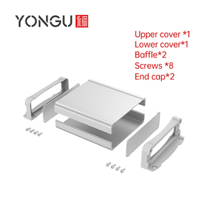 Yonggu K17 120*40mm Anodizing hộp kim loại dụng cụ điện tử thùng PCB vỏ vỏ vỏ nhôm dự án bao vây - Product Image 2