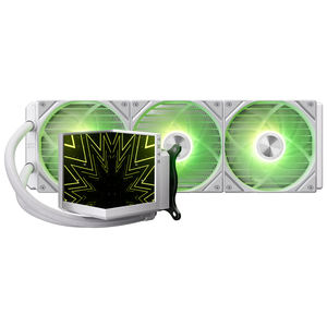 Nouveau stock TRYX STAGE <span class=keywords><strong>360</strong></span> <span class=keywords><strong>AIO</strong></span> BLANC & NOIR Refroidisseur d'eau Double écran IPS Vidéo 3D pour ordinateur de jeu Refroidisseur liquide pour processeur - Product Image 1