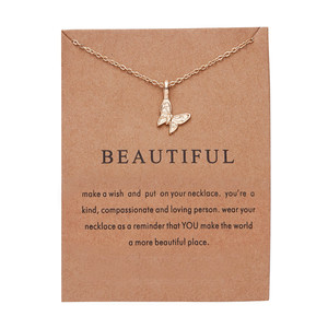 Collar de Moda Creativo para Mujer, Joyería Chapada en Oro, Dijes con Amuletos para la Buena Suerte, <span class=keywords><strong>Karma</strong></span> y Deseos, Estilo Moderno para Damas y Chicas - Product Image 6