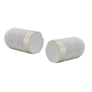 Creative Sound Bar Speaker Wireless BT Speaker Twin Capsule Shaped Wheat Straw Speaker for Gaming