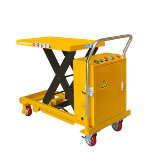 Plataforma Elevadora Móvil Semieléctrica de 300 kg, Elevador de Tijera Simple, Altura de Elevación de 900 mm, Precio de Fábrica - Product Image 2