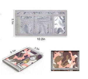 Ví Vải Polyester Tùy Chỉnh Ví Gấp Ba Ngụy Trang Gấp Ba Cho Nam Nữ - Product Image 6