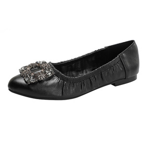 Y <span class=keywords><strong>scarpe</strong></span> basse da <span class=keywords><strong>donna</strong></span> con fibbia quadrata da <span class=keywords><strong>43</strong></span> Plus Size a punta singole morbide con piedi larghi da <span class=keywords><strong>donna</strong></span> - Product Image 2