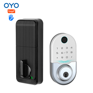 Oyo cảm ứng điện tử bàn phím nhập cửa trước chống nhìn trộm tự động Khóa mật mã thông minh vân tay chốt cửa khóa với Key - Product Image 1