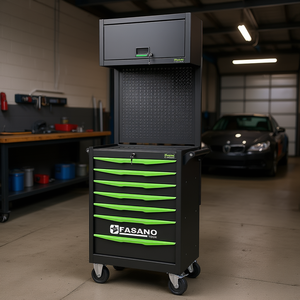 FASANO <b>Tools</b> <b>Rolling</b> <b>Tool</b> Cabinet 7 Drawer With Pegboard Storage For Auto Repair - Product Image 3
