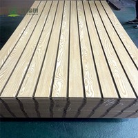 Meubles de salle de bain en MDF brut stratifié avec miroir, design à plaques rainurées, prix usine de Jiangsu en gros