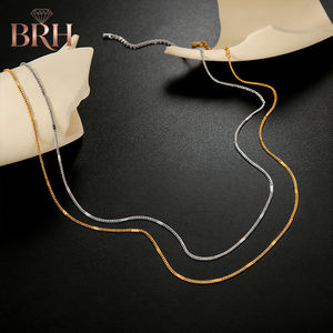 <span class=keywords><strong>Collier</strong></span> en chaîne plaqué or, <span class=keywords><strong>collier</strong></span> superposé quotidien, chaîne en os de <span class=keywords><strong>serpent</strong></span>, chaîne tressée en <span class=keywords><strong>maille</strong></span>, <span class=keywords><strong>collier</strong></span> clavicule d'été - Product Image 4