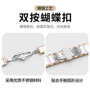 Correa de reloj inteligente de cerámica original de 18mm para <span class=keywords><strong>Huawei</strong></span> GT5/<span class=keywords><strong>GT</strong></span> 5 Pro, accesorio elegante para su dispositivo inteligente - Product Image 4