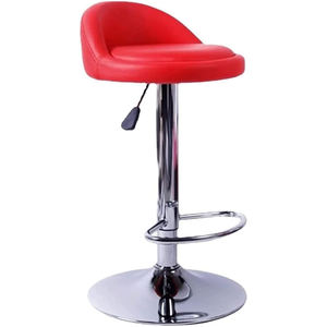 2025 chaises de bar modernes bon marché personnalisées chaises longues de bar chaise haute en métal rembourrage en polyuréthane réglable repose-pieds chromé tabouret de bar - Product Image 3