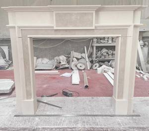 Europeu Handcarved Natural Mármore Lareira Mantel Surround Indoor Autoportante Pedra Decorativa Firepit - Product Image 6