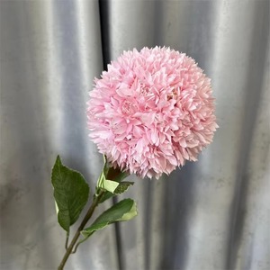Fleur artificielle en soie de haute qualité, tige unique, rose et bleue, en forme d'ail ou d'oignon, pour centre de table de Noël et mariage - Product Image 1