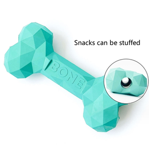 Giocattolo per cani da masticare a forma di cane con grano di diamante in gomma giocattolo per cani da masticare - Product Image 3