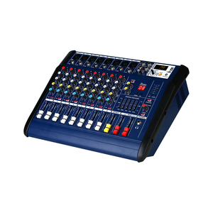 Mezclador de audio amplificado PMX802 de 8 canales, 250w/500W, con micrófonos, 16 DSP, MP3, Bluetooth, para presentaciones en escenario y transmisiones en vivo. - Product Image 5