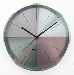 Aluminum Face Quartz Stainless Steel Wall <b>Clock</b> - Product Image 2