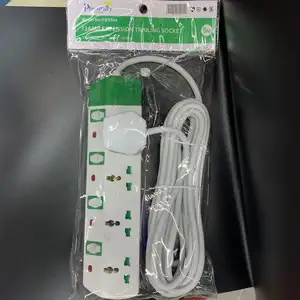 Kabel Ekstensi 250V Universal, Kabel Ekstensi Multi Steker 13a Inggris, Soket Trailing Ekstensi 13amp