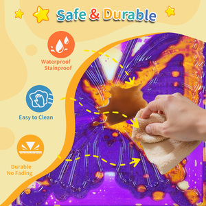 Dalles de sol sensorielles liquides texturées, tapis d'enseignement <span class=keywords><strong>Montessori</strong></span> pour les cours de cognition sensorielle préscolaire - Product Image 5