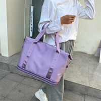 Sac de voyage polochon grande capacité imperméable, tendance 2026, avec compartiments, isotherme et extensible, pour maquillage et articles divers