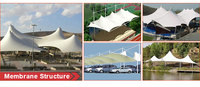 1100gsm Traction PVC Membrane Structure Laquage Couteau Enduit Grattage Bâche pour Voiture Parking Hangar