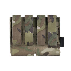 Étui de chargeur tactique double Emersongear en nylon léger 5.56 à extraction rapide, camouflage - Product Image 2