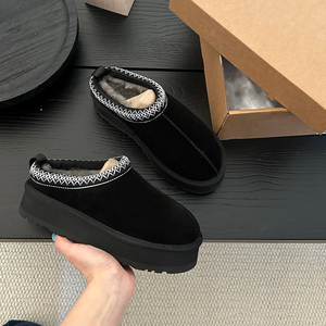 Botas de Invierno de Lana Tazz Clásicas de Nieve con Plataforma al Tobillo, Zapatos con Forro de Piel, Suela EVA, Suaves, Ligeras, Cálidas y Cómodas para Uso Casual - Product Image 6