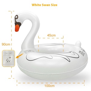 Luz de <span class=keywords><strong>agua</strong></span> de flamenco con energía Solar, anillo de natación luminoso con forma de cisne colorido, linterna montable para juguete de paseo <span class=keywords><strong>en</strong></span> la playa - Product Image 5