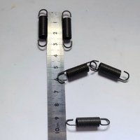 Ressort de traction industriel en spirale à double crochet D0.8, capacité de charge de 10 lb, longueur étendue de 35 mm, en acier inoxydable