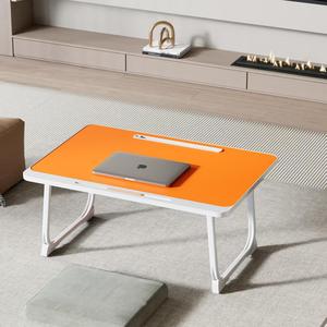 Modern Small <strong>Foldable</strong> MDF Computer <strong>Desk</strong> Portable Adjustable Laptop Stand Wooden Bed <strong>Table</strong> for Home Office School for Small - Product Image 2