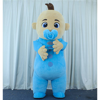 Mascotte révélation du sexe Sucette Poupée Garçon Fille Révélation du sexe Costume Bébé Accessoires de fête gonflables Vente en gros