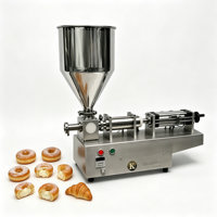 Machine semi-automatique manuelle pour l'injection de crème dans les croissants, gâteaux et choux à la crème
