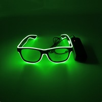 Lunettes LED lumineuses pour fête néon, décoration d'Halloween, DJ pour fête de remise de diplôme et Saint-Valentin, accessoires de fête costumée