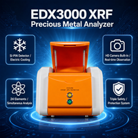 Analyseur de métaux précieux EDX3000, détecteur Si-PIN, testeur d'or, d'argent et de platine pour bijoux, refroidissement électrique, protection de sécurité, HD XRF