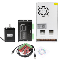 Kit Pengontrol CNC Hibrida USB 4 Axis, Motor Stepper Nema 23 425oz-in/112mm, Driver Motor TB6600/DM542/DM556, Catu Daya DC 12-24V